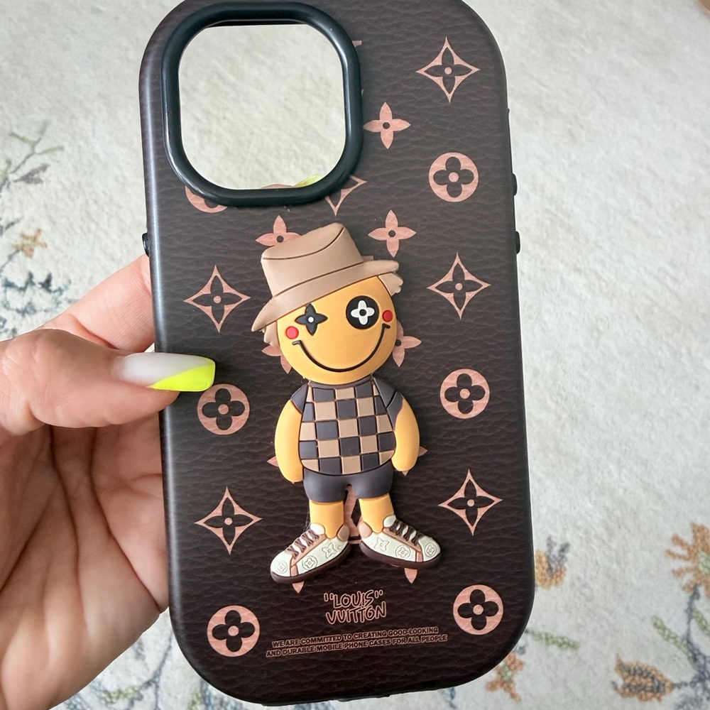 Louis Vuitton Brown Monogram iPhone 15 Max Pro Case